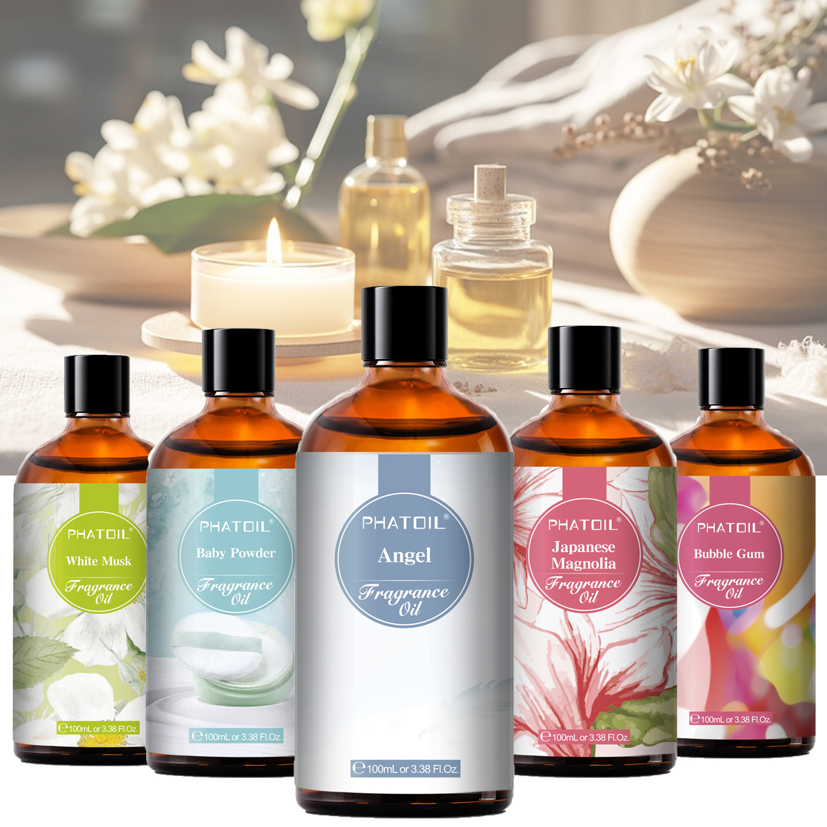 Perfume Fragrance Oils For Candles - زيت عطري من PHATOIL سعة 100