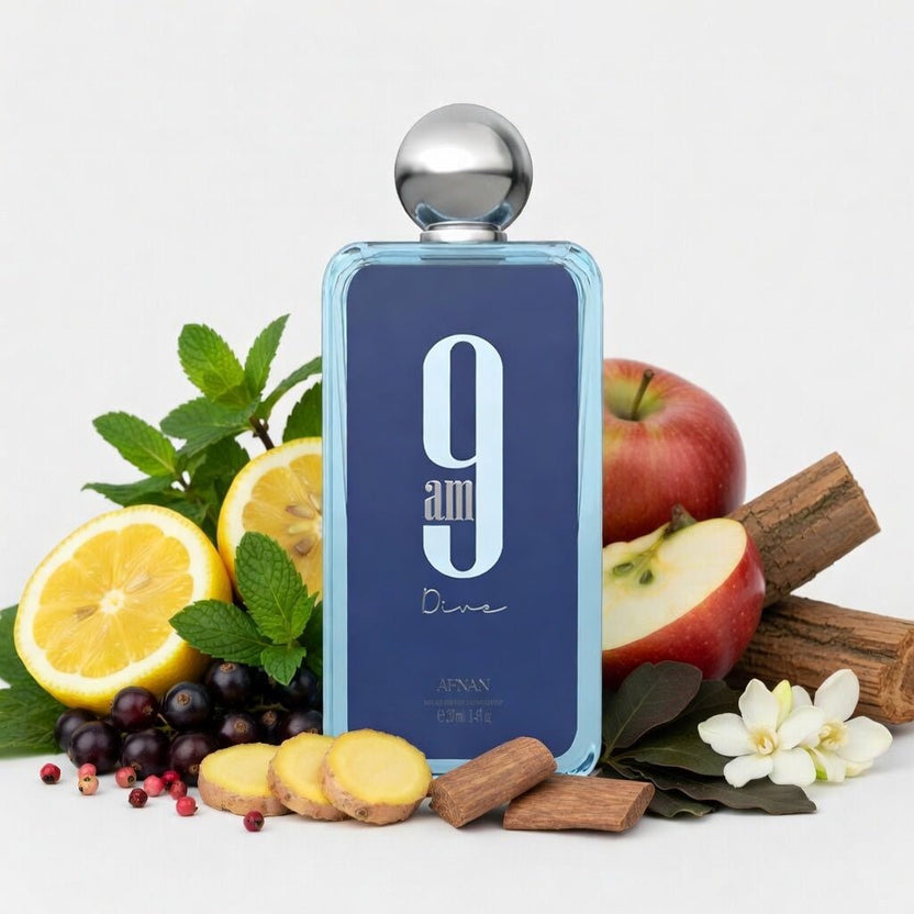Perfume Fragrance Blue - عطر أفنان 9AM دايف EDP سبراي