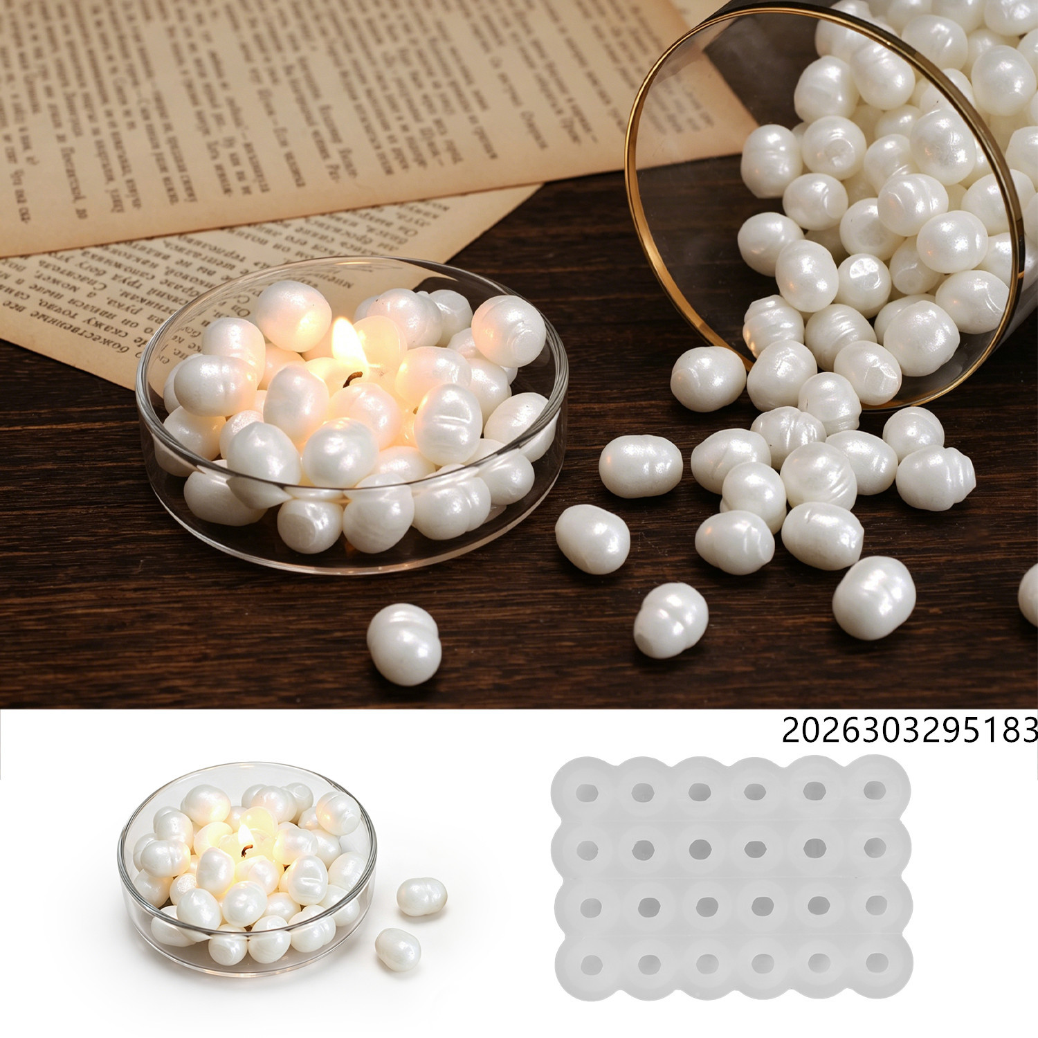 قالب شمع علاجي بتصميم لؤلؤ الب - مراجعة Perfume Fragrance Oils For Candles وسعره