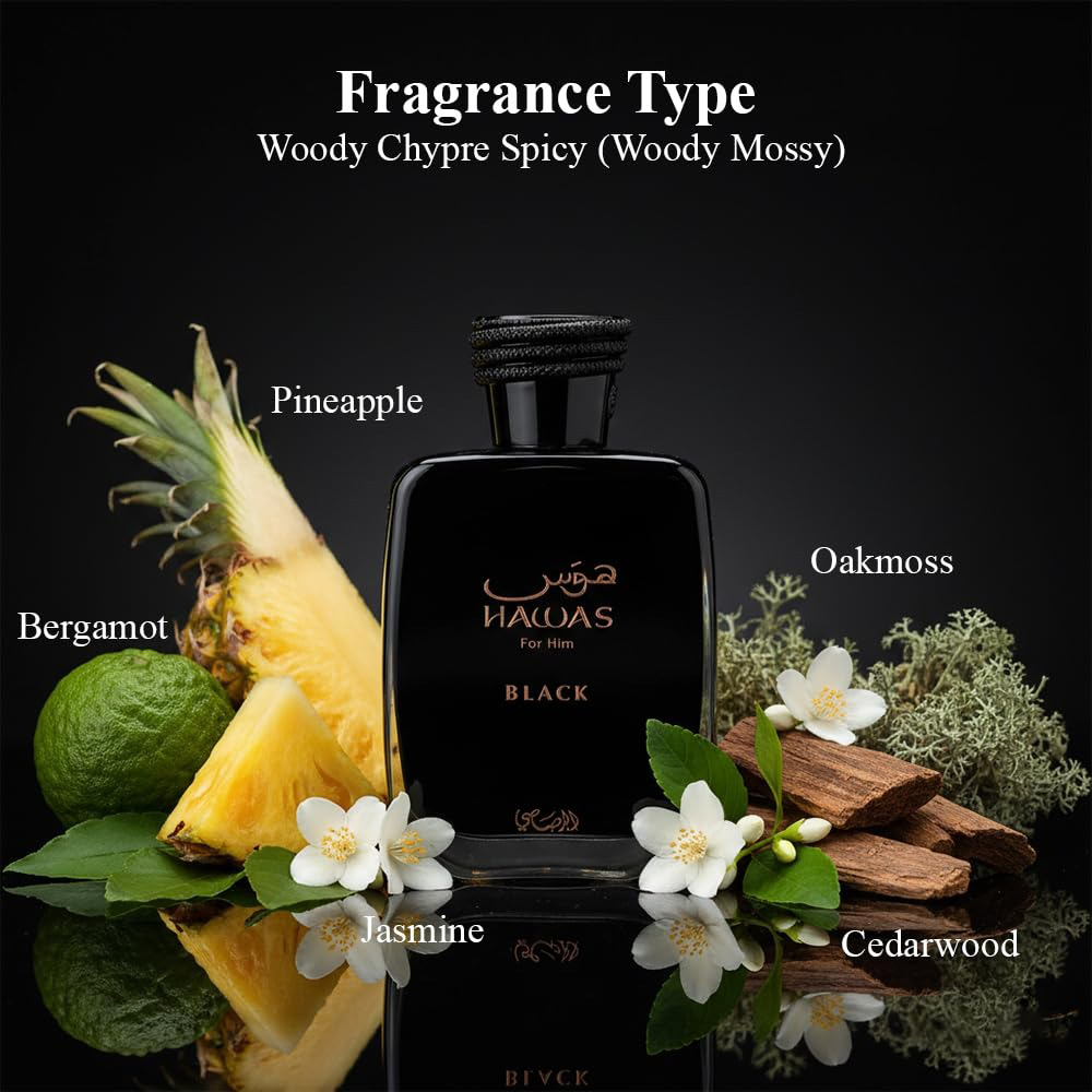 عطر هواس بلاك من راساسي للرجال - مراجعة Fragrance Perfume For Man وسعره
