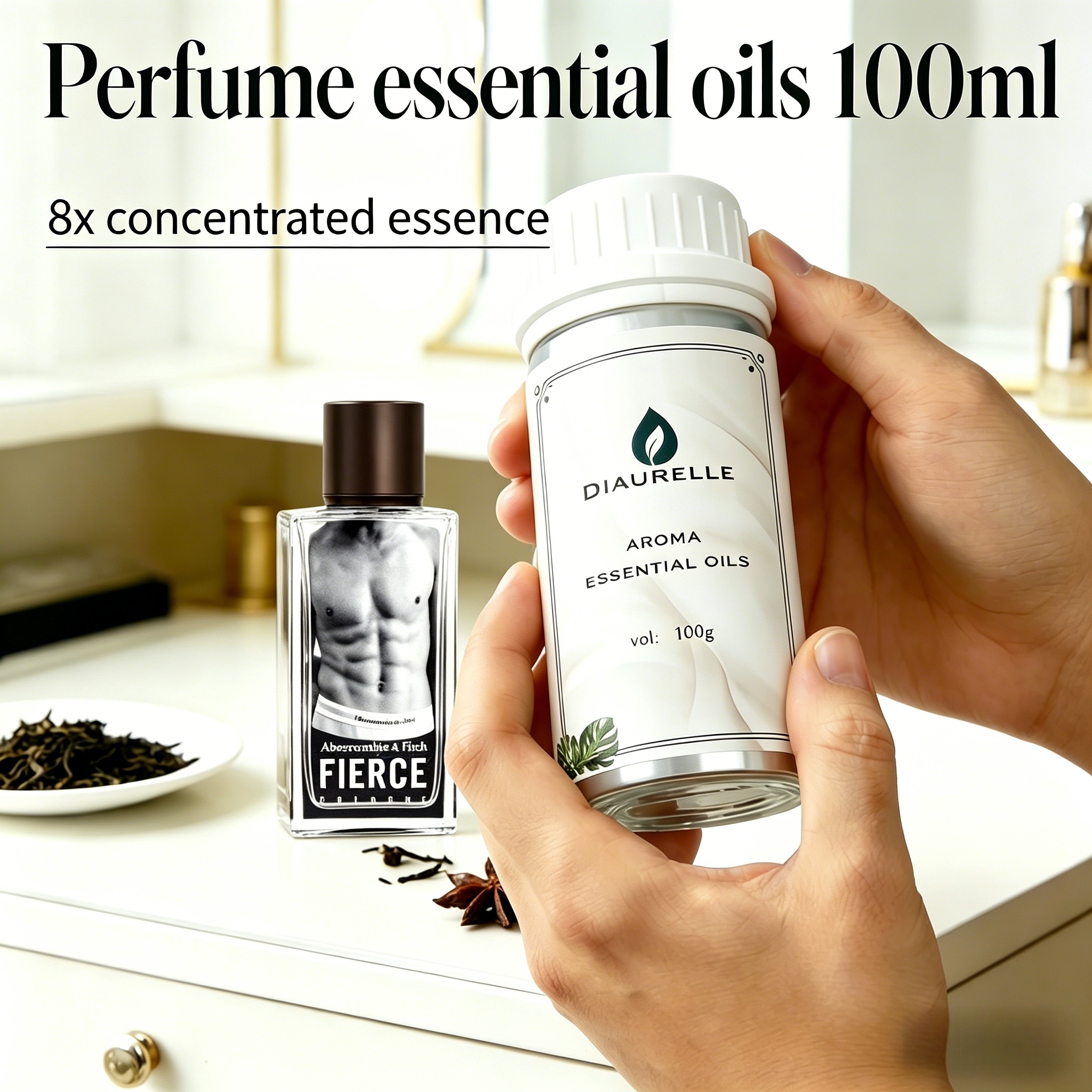 عطر زيت عطري جلدي بزاوية 100 م - مراجعة Perfume Fragrance Oils For Candles وسعره